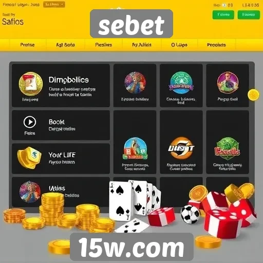 Características principais do site de jogos Sebet